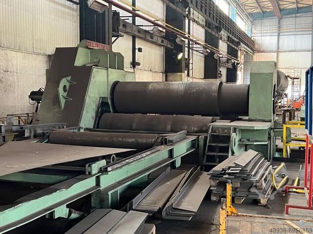 4 ruller rund bøjningsrulle 3100 x 140 mm Haeusler VRM HY