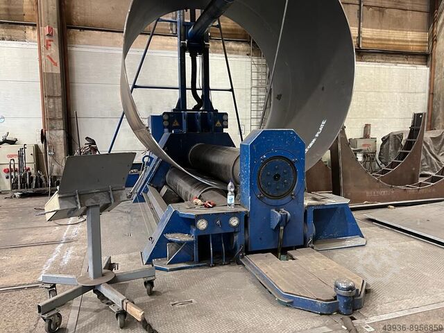4 ruller rund bøjning af metalpladerulle 3100 x 70 Haeusler VRM HY