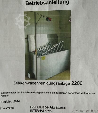 Yapıştırma hattı (stikkenanlage) Stikkenwagenreinigungsanlage Hospamed