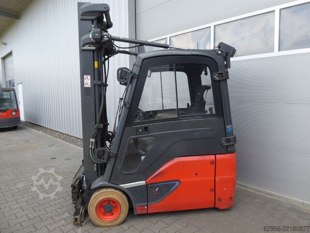 Elektrisk 3 -hjulet gaffeltruck Linde E16-02