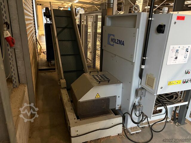 Automatische houtkapseenheid voor houtresten HOLZMA Kappautomat HRZ 540