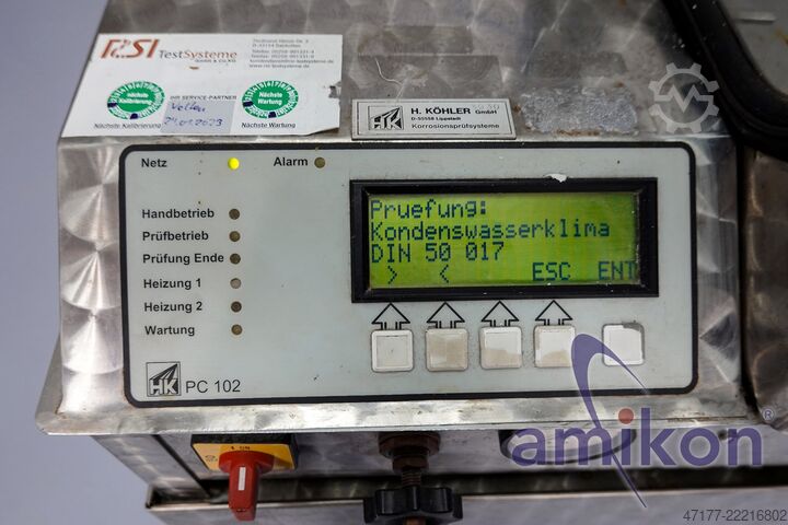 DIN 50017 korrosionsprovskåp H. Köhler Kesternich-Prüfgerät HK 300 S 300 Liter