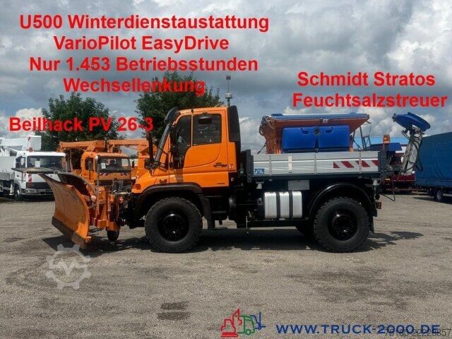 Sklápěcí vůz Unimog U500 238PS Winterdienst +Streuer+Schild +1453 BS