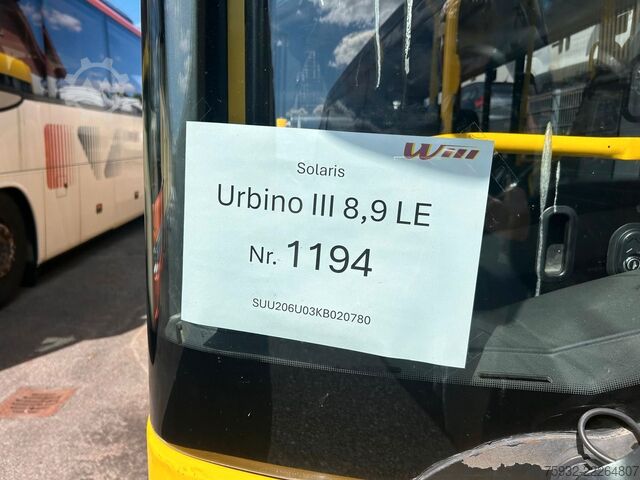 Stadsbus SOLARIS Urbino 8.9  LE MIDI KLIMA  2,4 m GURTE  NEULACK