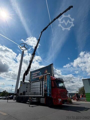 Vrachtwagen met kraan Mercedes-Benz Actros 3645 8x2/6 Hiab 358 E-5 Jib 70X-3 Hubdach