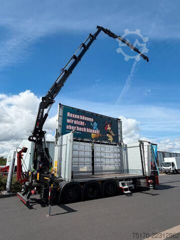 Vrachtwagen met kraan Mercedes-Benz Actros 3645 8x2/6 Hiab 358 E-5 Jib 70X-3 Hubdach