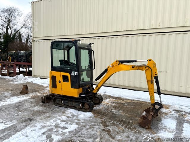 Mini excavator JCB 16C-1 /2022 BJ/1.397 H/verbr. Laufwerk/2xLöffel