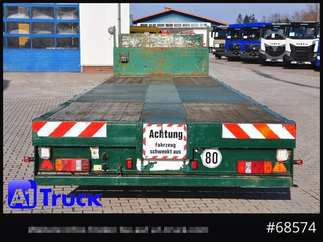 Dieplader oplegger FAYMONVILLE Plattform, ausziehbar, Lenkachse, Tieflader, 15250mm lang