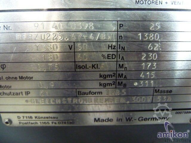 Moteur triphasé euro SEW-EURODRIVE KA106/A