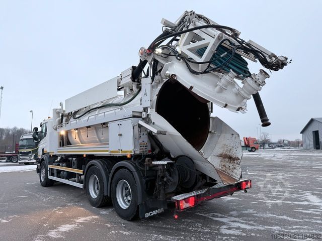 Vacuümtankwagen SCANIA P360 6x4 JHL Hvidtved Larsen FlexLine 312