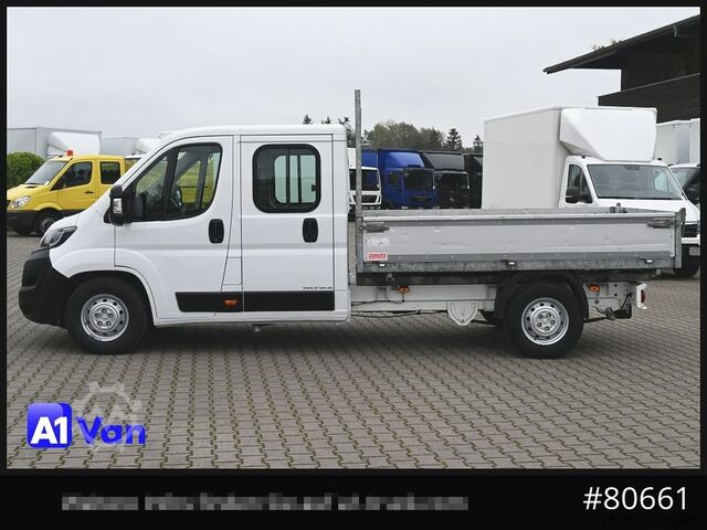 Tipvogn varebil PEUGEOT Boxer Doka Kipper, AHK, Klima, Standheizung