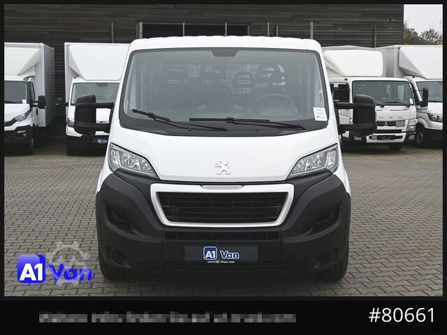 Tipvogn varebil PEUGEOT Boxer Doka Kipper, AHK, Klima, Standheizung