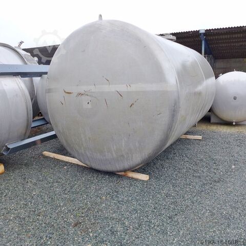 Ongebruikte dubbelwandige veiligheidstank van 15000 liter gemaakt van V2A volgens DIN-EN 12285-2