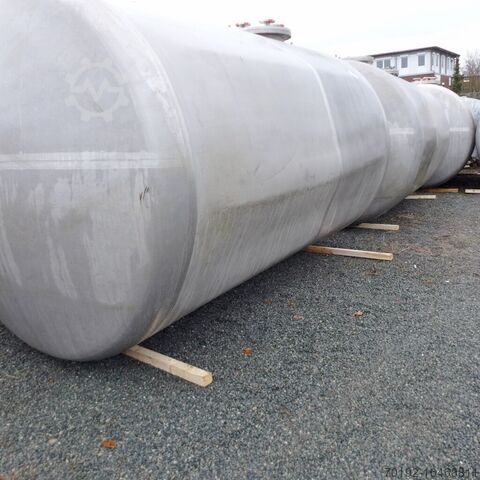 Ongebruikte dubbelwandige veiligheidstank van 15000 liter gemaakt van V2A volgens DIN-EN 12285-2
