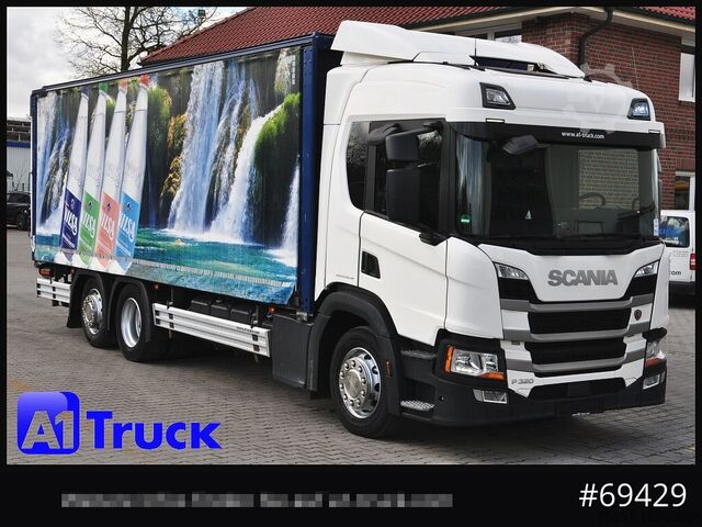 Drankentruck SCANIA P 320 P 6x2,, Getränke, Lenkachse, LBW: Dhollandia DHLM 30