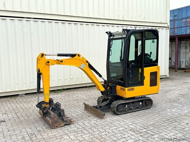 Miniexcavadora JCB 15C-1 / 825 H /  3 x Löffel / Kabine