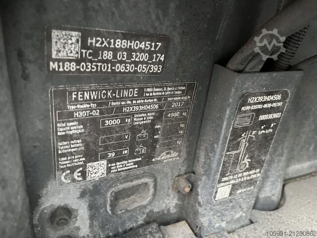 LPG Forklifts Linde H30T-02