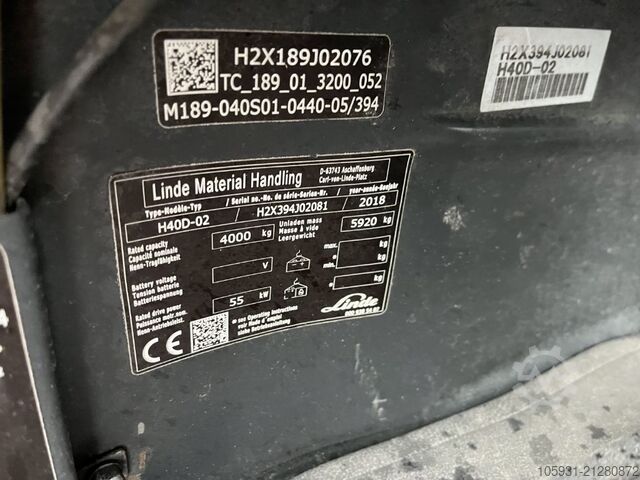 Diesel Forklift Linde H40D-02
