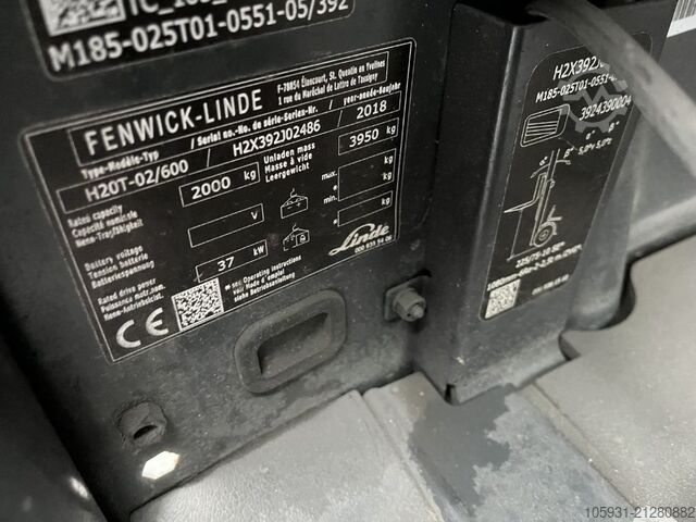 LPG Forklifts Linde H20T-02/600