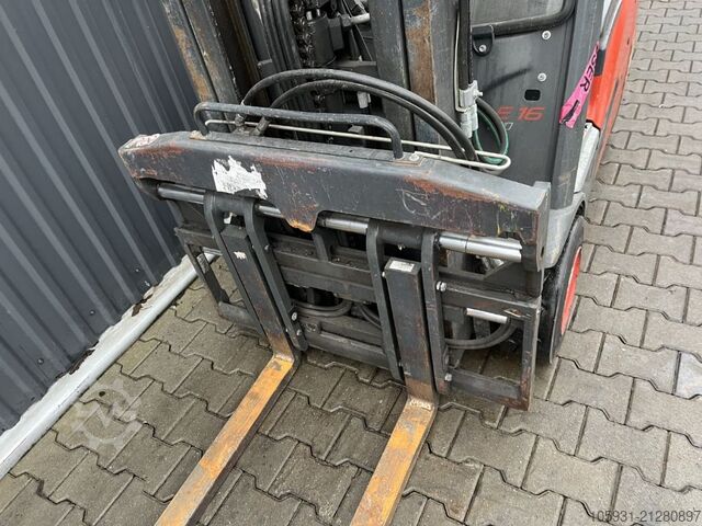 Electric 3-wheel forklift Linde E16C-02