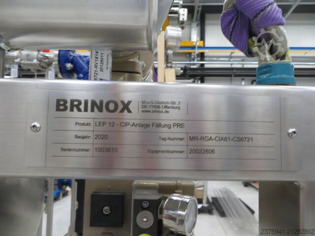 BRINOX LEP 12 CIP system for precipitation PRE Brinox LEP 12