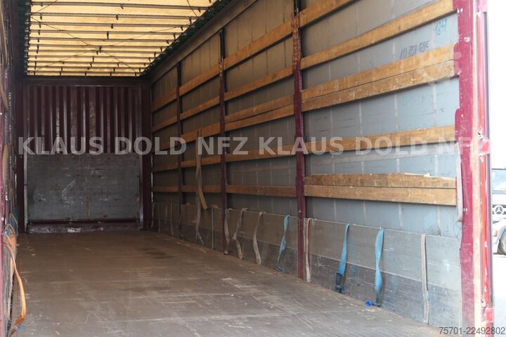 Open oplegger met zeil KRONE SD Pritsche Plane XL MegaLiner Edscha Bordwände