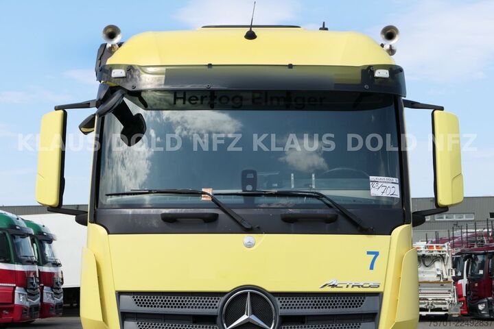 Plattewagen met zeil MERCEDES-BENZ Actros 2542 Pritsche Plane Kamera LBW EU6