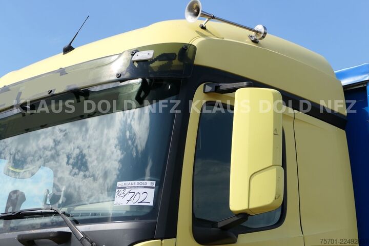 Plattewagen met zeil MERCEDES-BENZ Actros 2542 Pritsche Plane Kamera LBW EU6