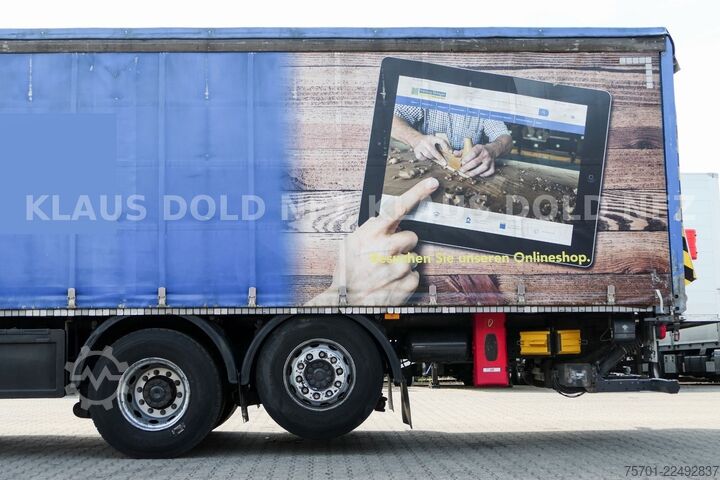 Plattewagen met zeil MERCEDES-BENZ Actros 2542 Pritsche Plane Kamera LBW EU6