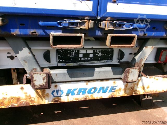 Koffer aanhanger KRONE 2 Achs Schwenkwand*7,3 m*Staplerhalter*BPW*Luft