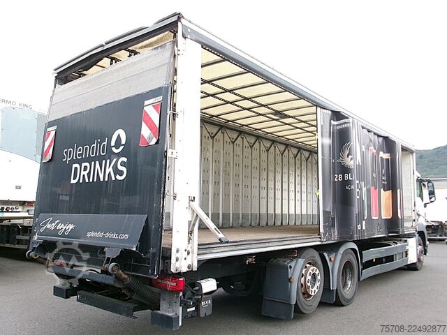 Plattewagen met zeil MAN 26.360 TGs*9 m SafeServer*2,5 to LBW*Lift/Lenk