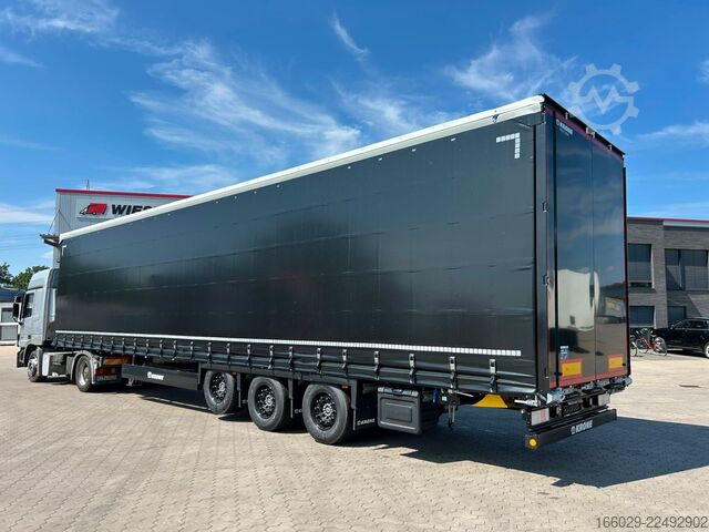 Open oplegger met zeil KRONE SDP 27 Mega Schiebeplanen Auflieger Hubdach