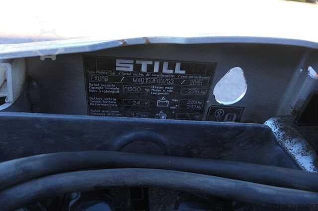 Handmatige palletwagen still EXU 16 Batterie 31/2020