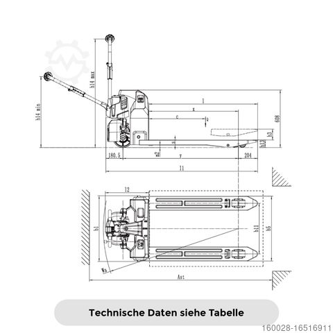 Hochhubwagen SCHORR [3er SET] RR15NHE3 Elektrohubwagen