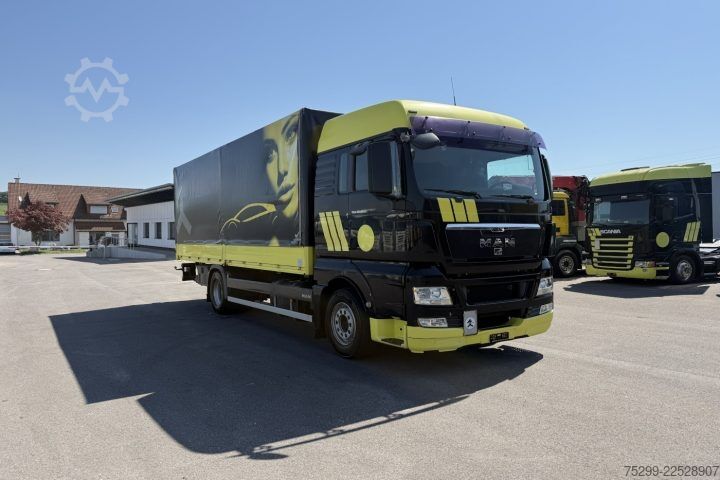 Valníkový nákladní automobil s plachtou MAN TGX 18.360 4x2 Plane/HB / Swiss-Vehicle