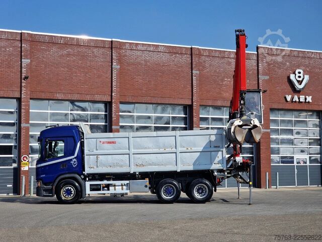 Volquete con grúa Scania G500 6x2 - Tipper + Palfinger epsilon M110L - R...