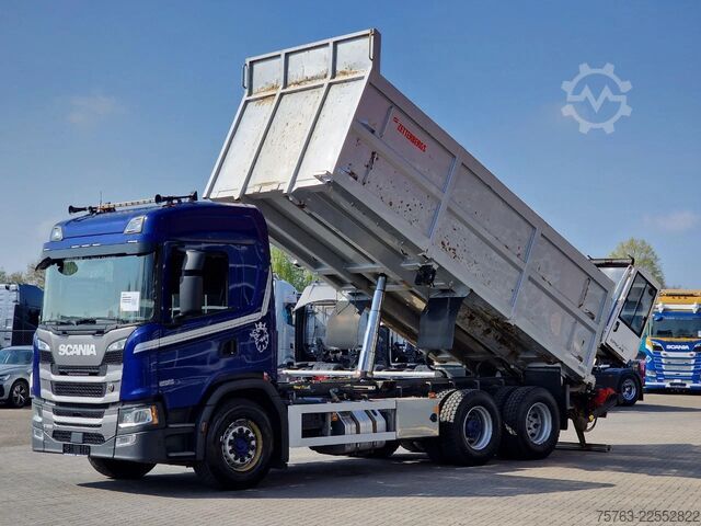 Volquete con grúa Scania G500 6x2 - Tipper + Palfinger epsilon M110L - R...