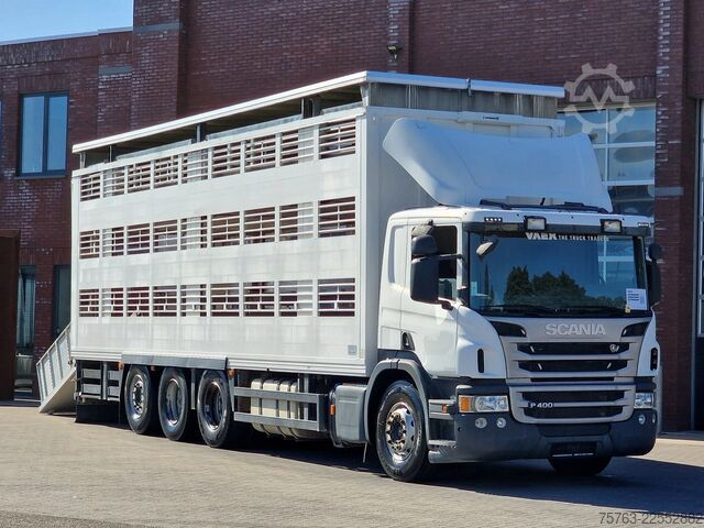Stočni transport Scania P400 8x4*4 - 2/3 deck livestock Guiton 29.78M2 ...