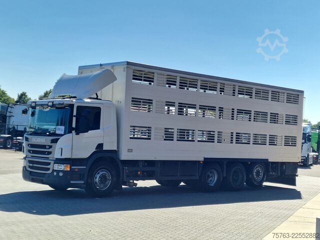 Stočni transport Scania P400 8x4*4 - 2/3 deck livestock Guiton 29.78M2 ...