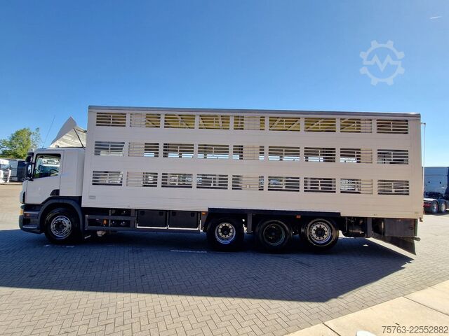 Stočni transport Scania P400 8x4*4 - 2/3 deck livestock Guiton 29.78M2 ...