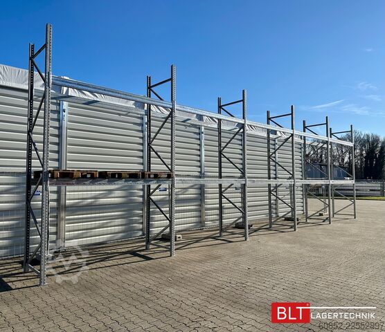 Palettenregal 16,8 lfm Palettenregale für Außenbereich H: 4,5m , 3000 kg Fachlast , FVZ
