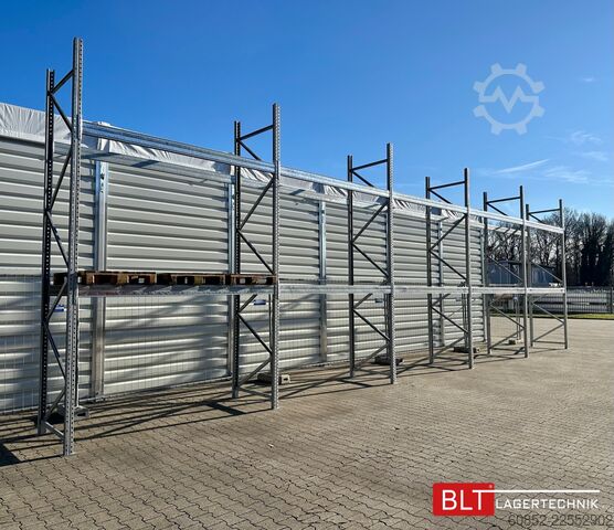 Palettenregal 19,6 lfm Palettenregale für Außenbereich H: 4,5m , 3000 kg Fachlast , FVZ