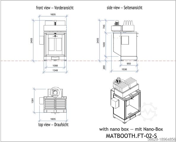 ⭐Forno a polvere + cabina per polvere + pistola⭐ Proton MINIPBMAT-2-S