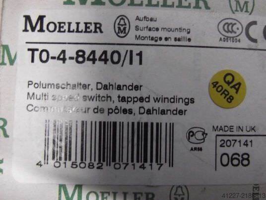 Poolwisselende schakelaar Möller T0-4-8440/l1