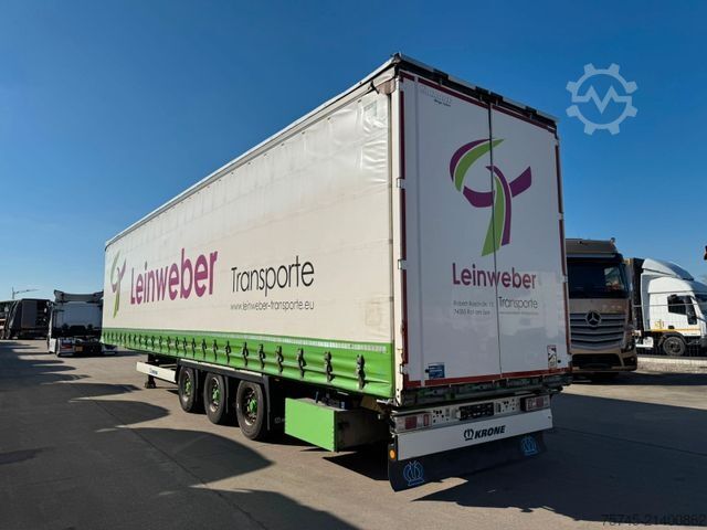 Nyitott ponyvás félpótkocsi KRONE SD *  * HUBDACH * LIFTACHSE * 2,90 M HOCH *