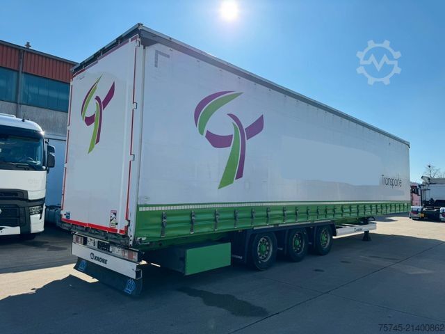 Nyitott ponyvás félpótkocsi KRONE SD *  * HUBDACH * LIFTACHSE * 2,90 M HOCH *