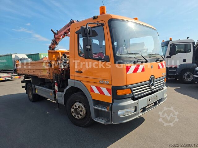Basculantă MERCEDES-BENZ Atego 1218 / Kipper+Kran / load 5,2ton / E3