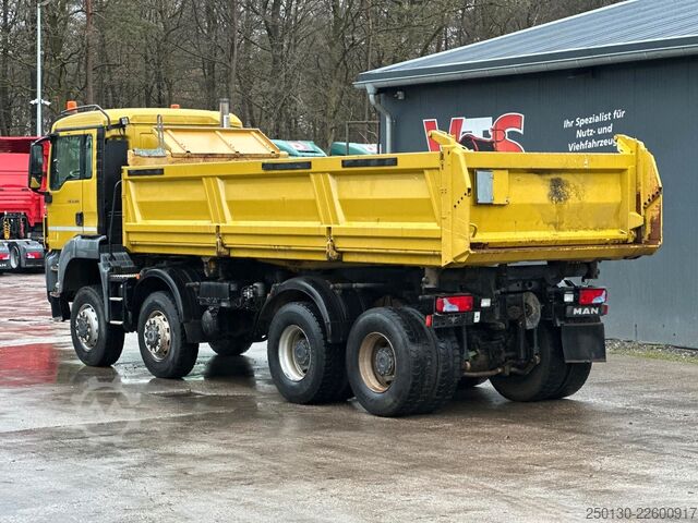Tresidig tippbil MAN TGS 35.480 8x6BB Meiller Bordmatik *Motorschaden