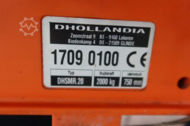 Bőrönd System Trailer N/A gesloten, stuur-as + Dhollandia 2000 kg kle...