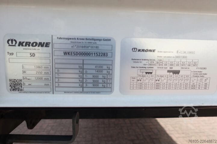  Krone N/A SD + kooiaap + stuur as